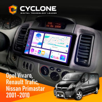 Штатная магнитола Renault Trafic 2001-2010 Cyclone C9-011 4x64, DSP