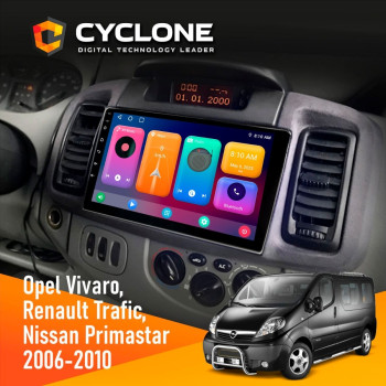 Штатная магнитола Opel Vivaro 2001-2010 Cyclone C10-001 2x64 CPL