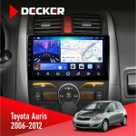 Штатная магнитола Toyota Auris 2006-2012 Decker D10-006 4x64, 4G