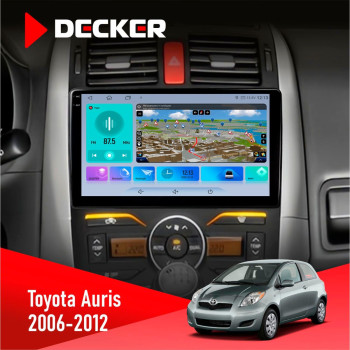 Штатна магнітола Toyota Auris 2006-2012 Decker D10-009 4x64, DSP, 4G, 2k