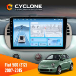 Штатная магнитола Fiat 500 (312) 2007-2015 Cyclone C9-012 4x64 DSP 4G