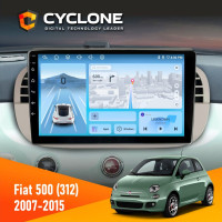 Штатная магнитола Fiat 500 (312) 2007-2015 Cyclone C9-012 4x64 DSP 4G
