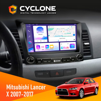 Штатна магнітола Mitsubishi Lancer X 2007-2017 Cyclone C9-011 4x64, DSP Штатна магнітола Mitsubishi Lancer X 2007-2017 Cyclone C9-011 4x64, DSP
