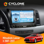 Штатная магнитола Mitsubishi Lancer X 2007-2017 Cyclone C9-012 4x64 DSP 4G