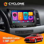 Штатная магнитола Mitsubishi Lancer X 2007-2017 Cyclone C9-001 2x64 CPL