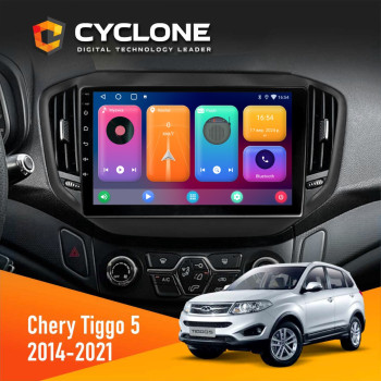 Штатная магнитола Chery Tiggo 5 2016-2021 Cyclone C10-001 2x32