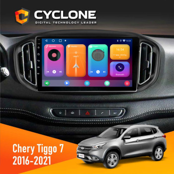 Штатная магнитола Chery Tiggo 7 2014-2021 Cyclone C10-001 2x32