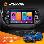 Штатная магнитола Jeep Compass 2017-2020 Cyclone C10-001 2x32
