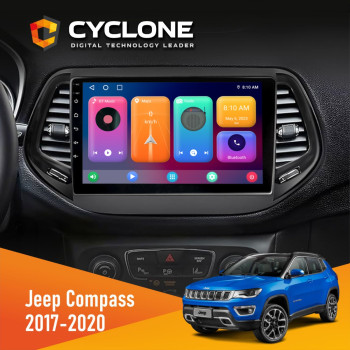 Штатна магнітола Jeep Compass 2017-2020 Cyclone C10-001 2x32
