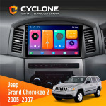 Штатная магнитола Jeep Grand Cherokee 2005-2007 Big Screen Cyclone C10-001 2x32