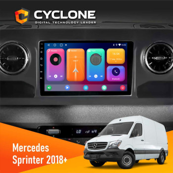 Штатная магнитола Mercedes-Benz Sprinter (W906) 2018+ Cyclone C10-001 2x32