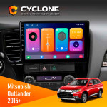 Штатна магнітола Mitsubishi Outlander 2015+ Cyclone C10001 2x32