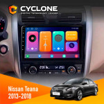Штатна магнітола Nissan Teana 2013-2018 Cyclone C10001 2x32