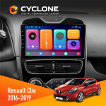 Штатна магнітола Renault Clio 2016-2019 Cyclone C10001 2x32