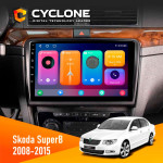 Штатная магнитола Skoda SuperB 2008-2015 Cyclone C10001 2x32