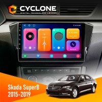  Штатна магнітола Skoda SuperB 2015-2019 Cyclone C10001 2x32