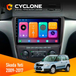 Штатная магнитола Skoda Yeti 2009-2017 Cyclone C10001 2x32