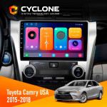 Штатная магнитола Toyota Camry 2015-2018 USA Cyclone C10001 2x32