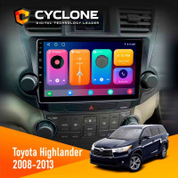  Штатна магнітола Toyota Highlander 2008-2013 Cyclone C10001 2x32