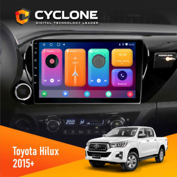 Штатная магнитола Toyota Hilux 2015-2020 Cyclone C10-001 2x32