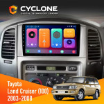 Штатна магнітола Toyota Land Cruiser (100) 2003-2008 Cyclone C10001 2x32