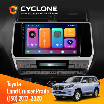  Штатна магнітола Toyota Land Cruiser Prado 150 2017-2020 Cyclone C10001 2x32