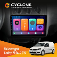Штатная магнитола Volkswagen Caddy 2004-2015 Black Conditioner Cyclone C10-001 2x32