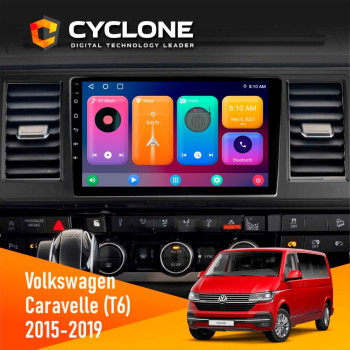 Штатная магнитола Volkswagen Caravelle 2015-2019 Cyclone C10-001 2x32