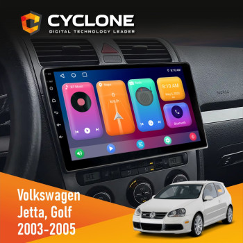  Штатна магнітола Volkswagen Golf 2003-2008 Climate 2 Cyclone C10001 2x32