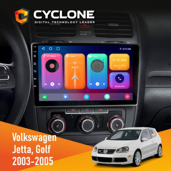  Штатна магнітола Volkswagen Golf 2003-2008 Climate Cyclone C10001 2x32