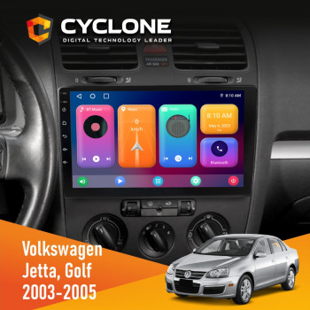  Штатна магнітола Volkswagen Golf 2003-2008 Cyclone C10001 2x32