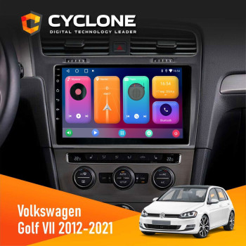  Штатна магнітола Volkswagen Golf 2012-2021 Silver Cyclone C10001 2x32