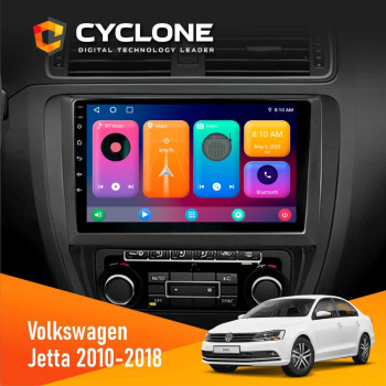  Штатна магнітола Volkswagen Jetta 2010-2018 Cyclone C10001 2x32