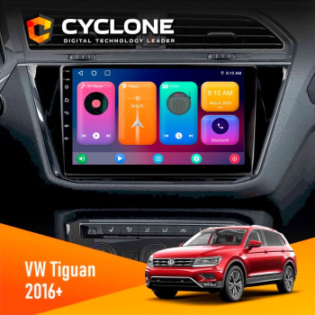  Штатна магнітола Volkswagen Tiguan 2016+ Cyclone C10001 2x64