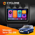 Штатная магнитола Volkswagen Touran 2003-2010 Conditioner Cyclone C10-001 2x32