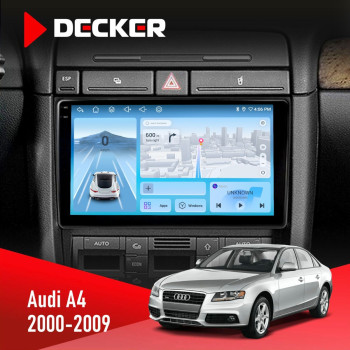 Штатная магнитола Audi A4 2000-2009 Decker D9-010 6x128 DSP 4G 2K