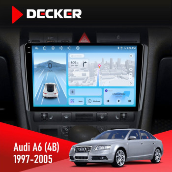 Штатная магнитола Audi A6 (4B) 1997-2005 Decker D9-010 6x128 DSP 4G 2K