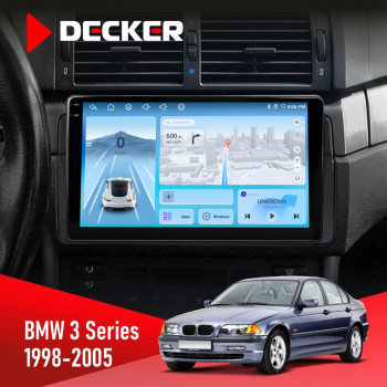 Штатная магнитола BMW 3 Series (E46) 1998-2005 Радіо модуль Decker D9-010 6x128 DSP 4G 2K
