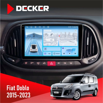 Штатная магнитола Fiat Doblo 2015-2023 Decker D9-010 6x128 DSP 4G 2K