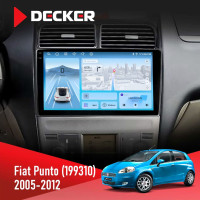 Штатная магнитола Fiat Punto, Linea 2005-2014 Decker D9-010 6x128 DSP 4G 2K