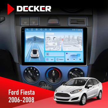 Штатная магнитола Ford Fiesta 2006-2008 Decker D9-010 6x128 DSP 4G 2K