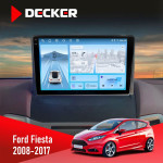 Штатная магнитола Ford Fiesta 2008-2017 Decker D9-010 6x128 DSP 4G 2K