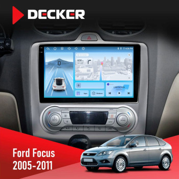 Штатная магнитола Ford Focus 2 2005-2011 Climate Decker D9-010 6x128 DSP 4G 2K