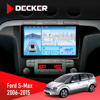 Штатная магнитола Ford S-Max 2006-2015 Climate Decker D9-010 6x128 DSP 4G 2K