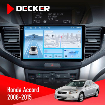 Штатная магнитола Honda Accord 8 2008-2015 Decker D9-010 6x128 DSP 4G 2K