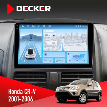 Штатная магнитола Honda CR-V 2001-2006 Decker D9-010 6x128 DSP 4G 2K