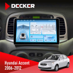 Штатная магнитола Hyundai Accent 2006-2012 Decker D9-010 6x128 DSP 4G 2K