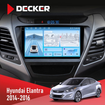Штатная магнитола Hyundai Elantra 2014-2016 2 Decker D9-010 6x128 DSP 4G 2K
