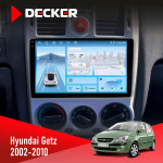 Штатна магнітола Hyundai Getz 2002-2010 Decker D9-010 6x128 DSP 4G 2K