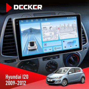 Штатна магнітола Hyundai I20 2009-2012 Decker D9-010 6x128 DSP 4G 2K